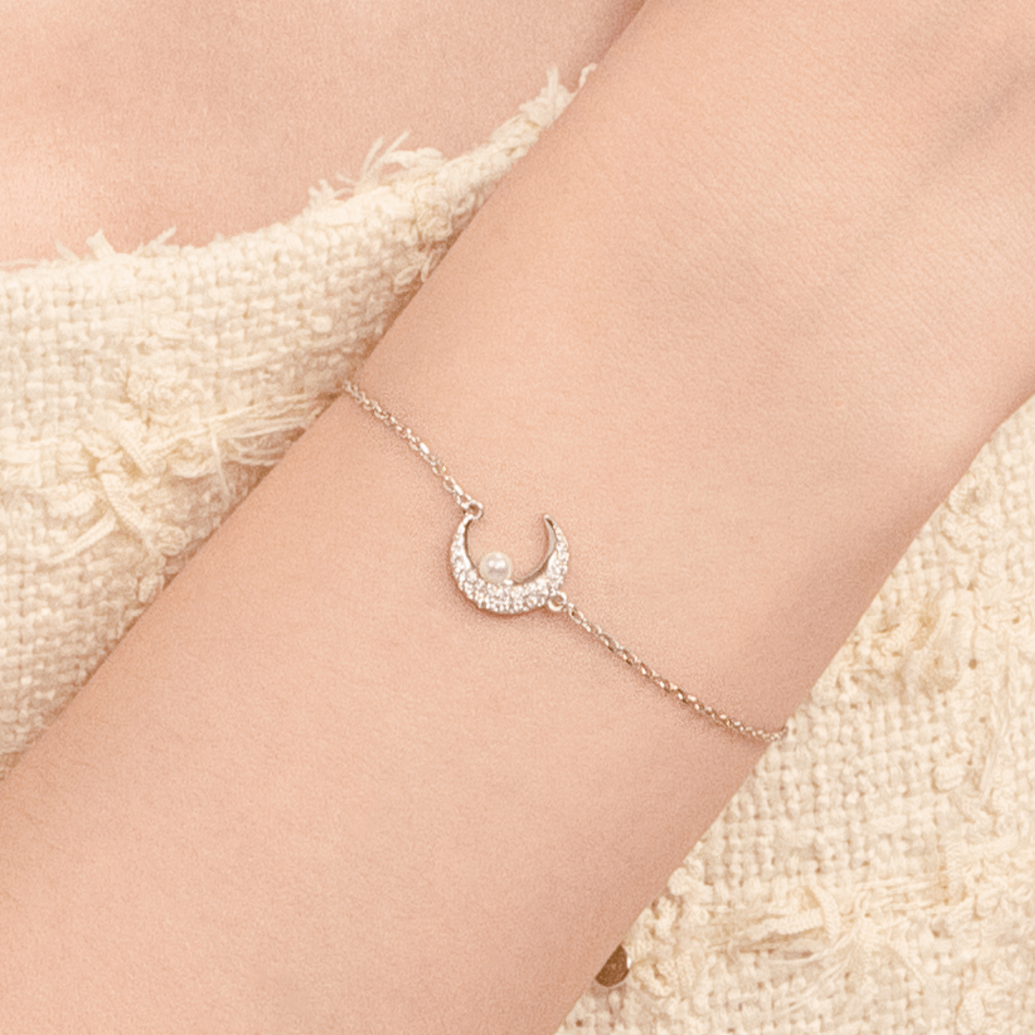 Moon Pave Bracelet