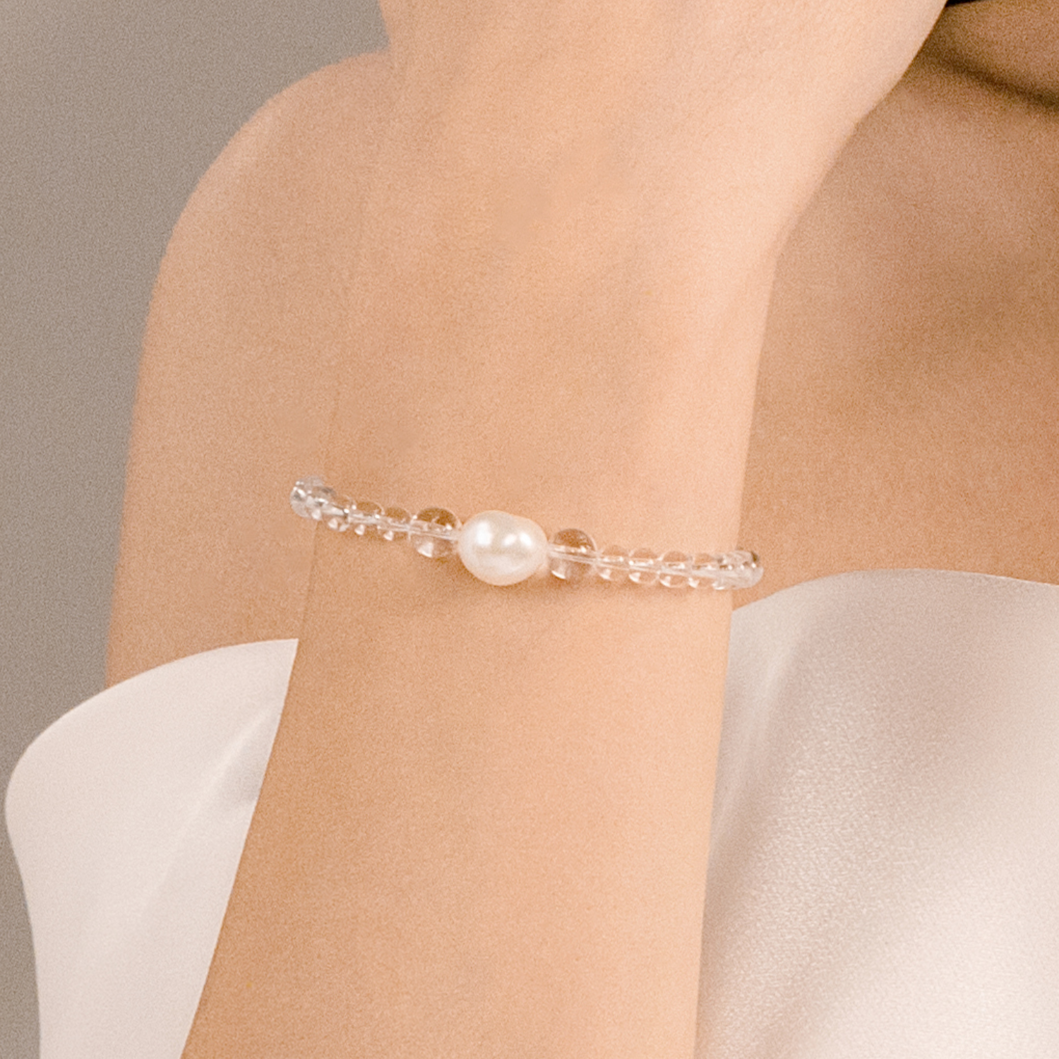 Ice-jade Purity Beaded Bracelet