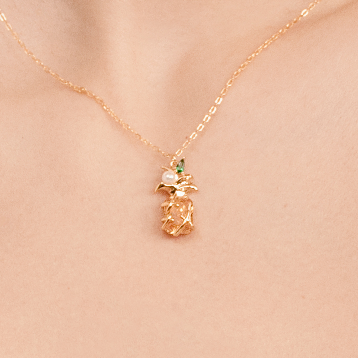 Pineapple Pendant Necklace