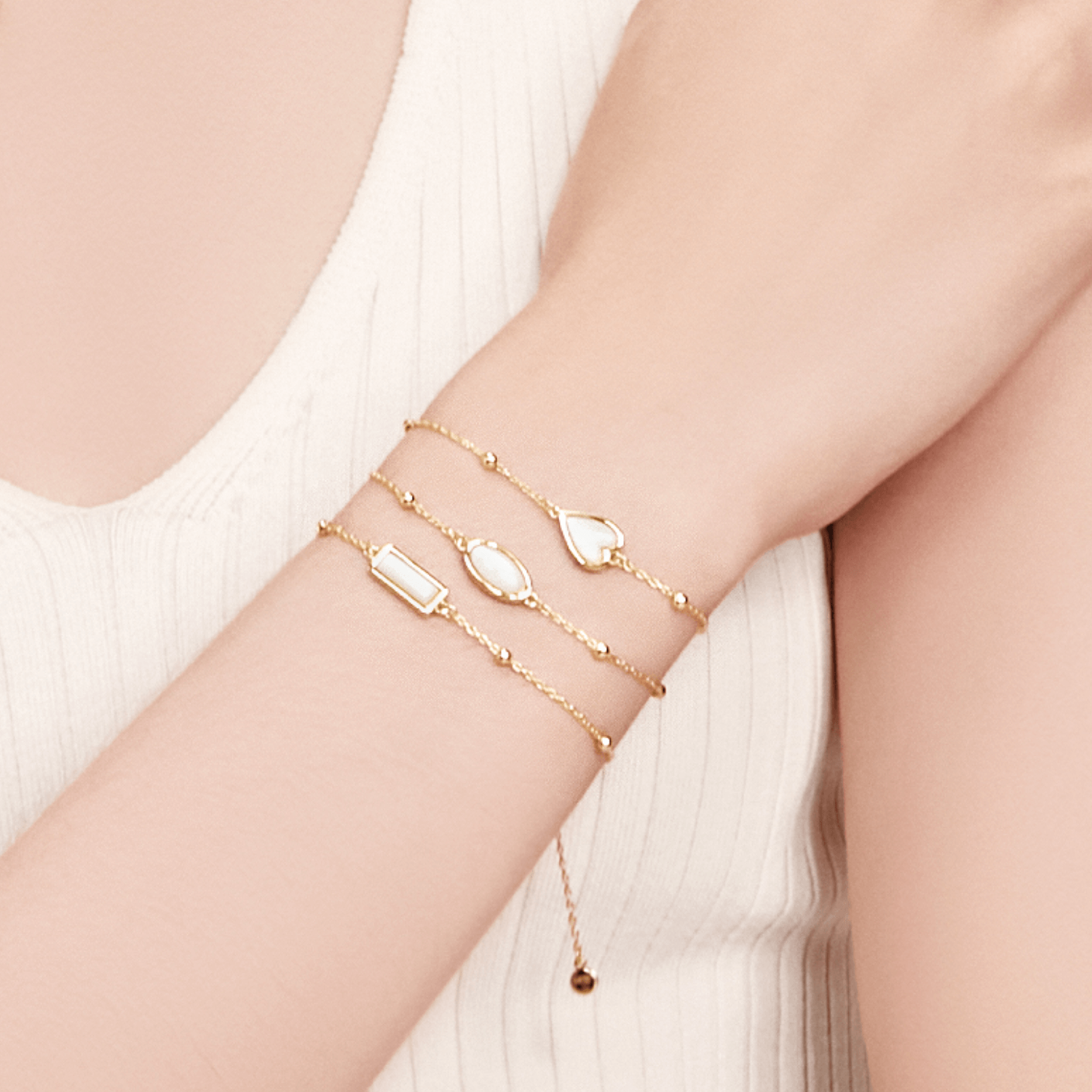 Little Golden Beans Inlaid Bracelet