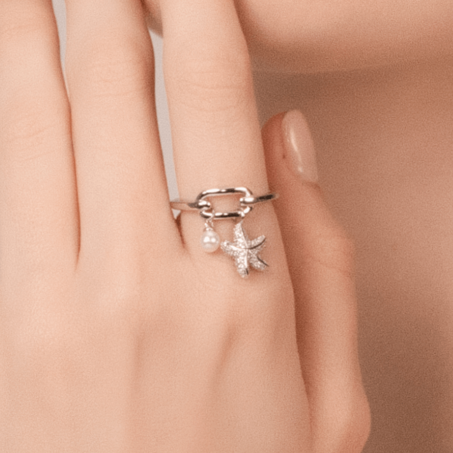Starfish Pave Ring