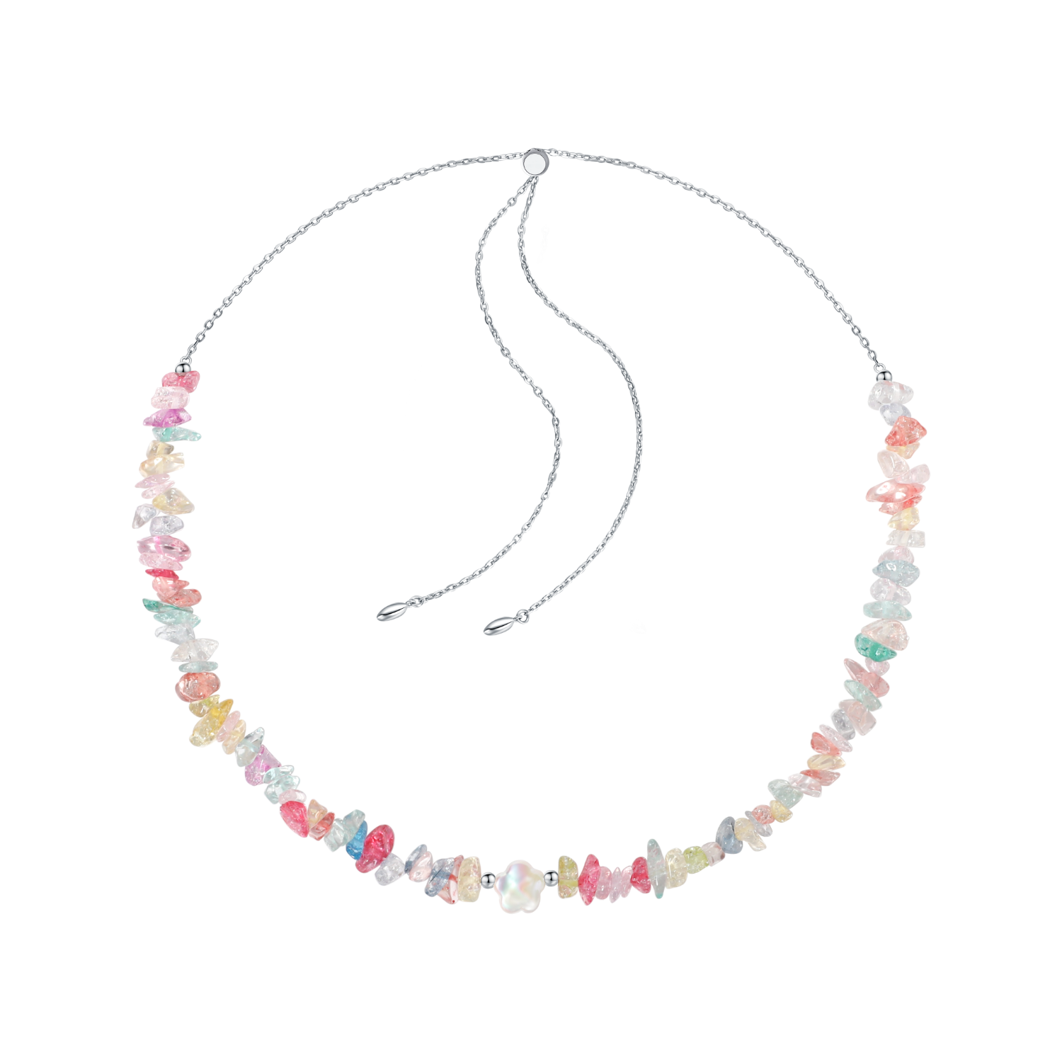 Colorful Petals Beaded Necklace