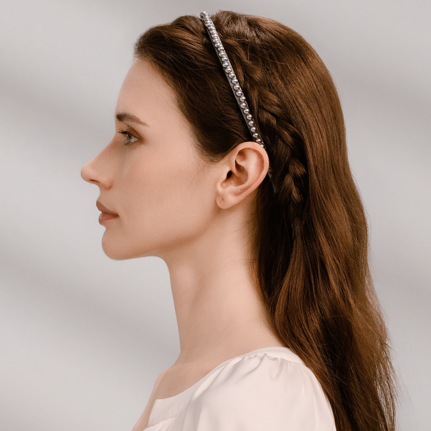 Dot Pearl Extra Thin Headband (Line & 1 Strand)