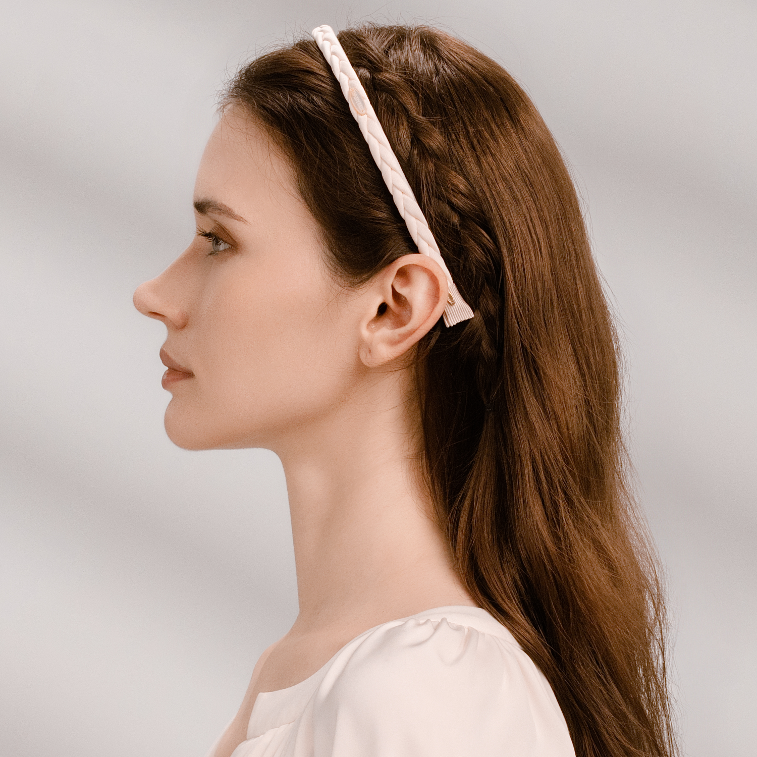 Satin Shell Extra Thin Headband (Twisted & Oval)