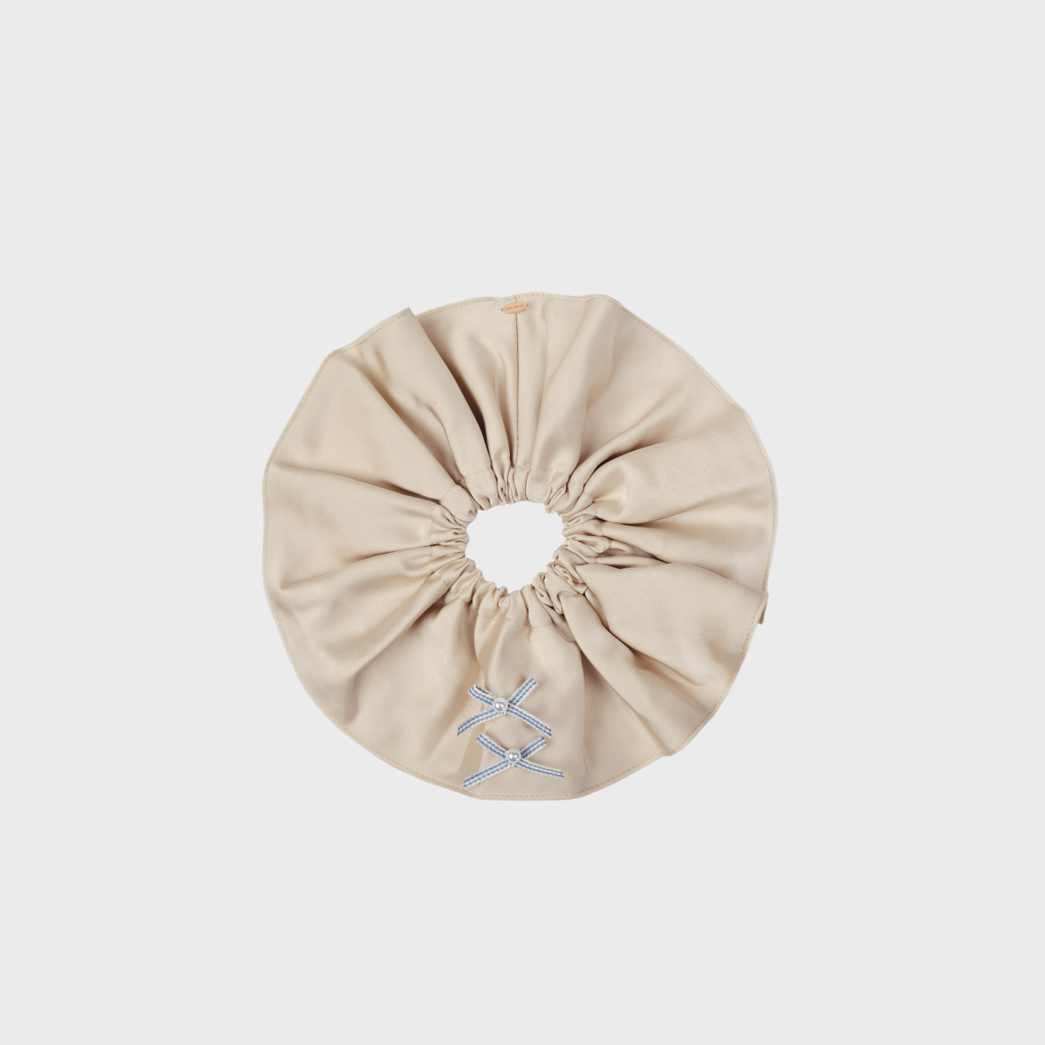 絲絲珍珠超大腸髮圈（雙蝴蝶雙珠）