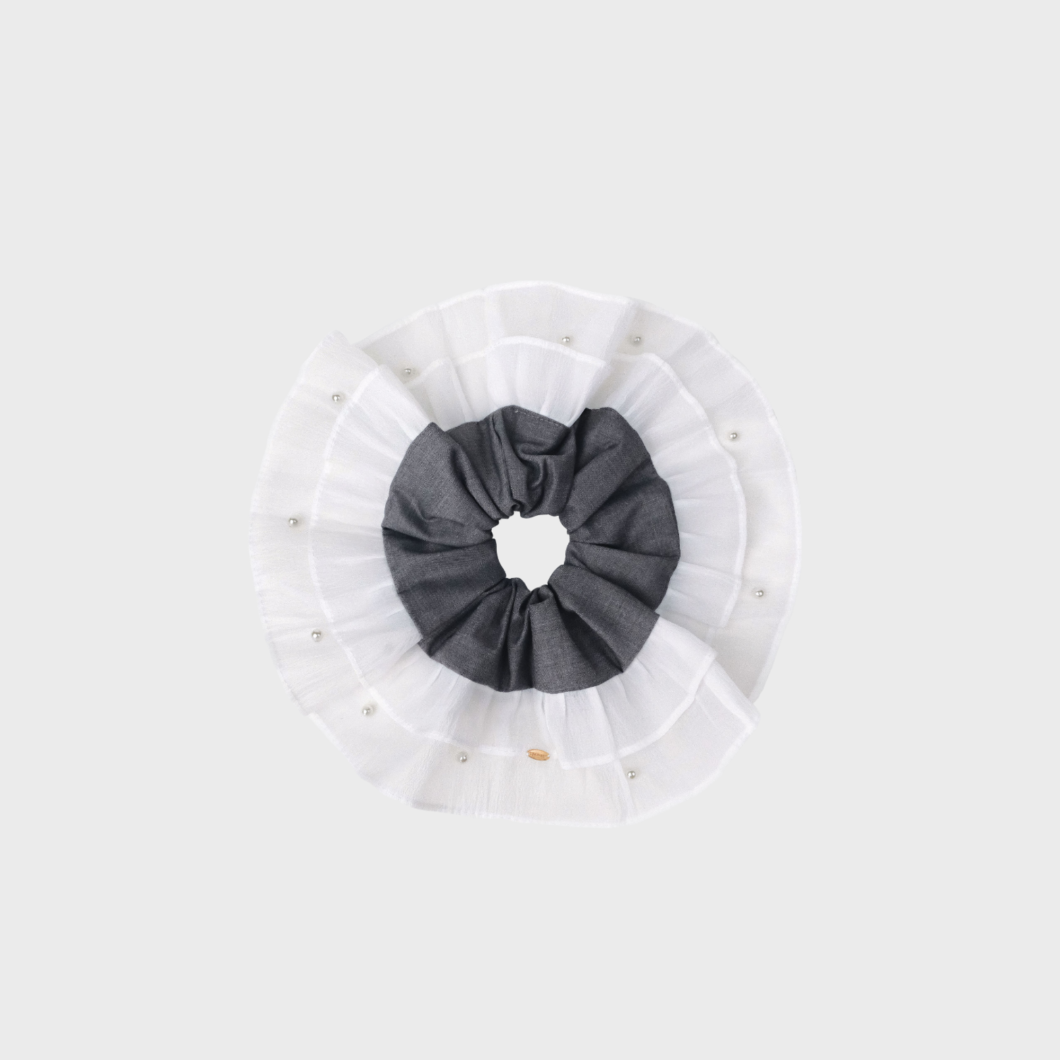 Suiting Pearl Extra Large Scrunchie (Organza & Scattered)