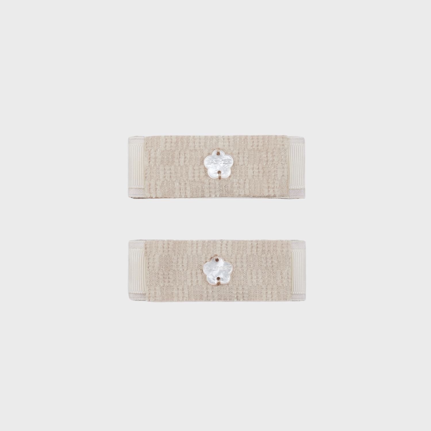 Plaid Shell Medium Snap Clips (2 Layered & Flower)