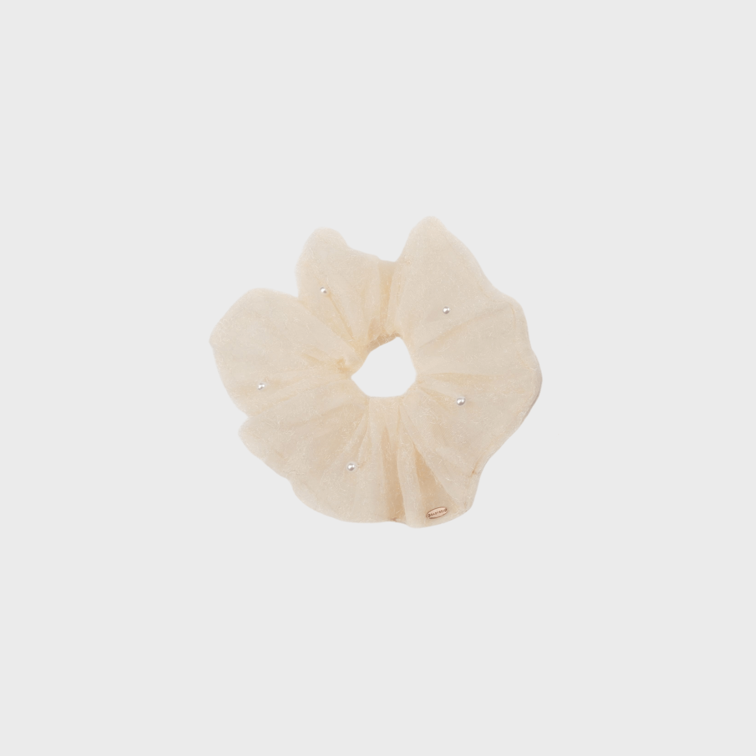 紗紗珍珠大腸發圈（亮絲滿天星）