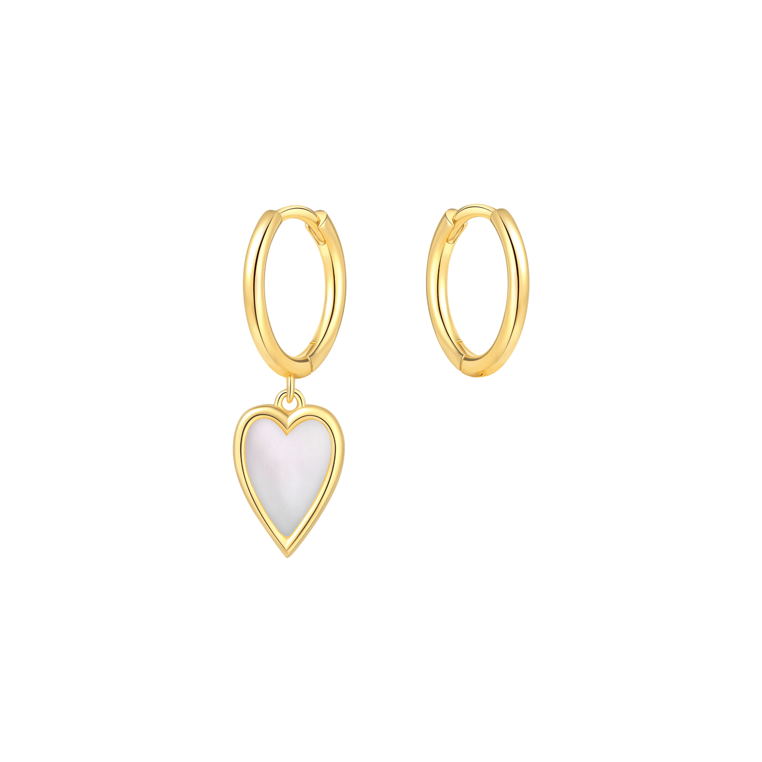 Little Golden Beans Asymmetric Earrings
